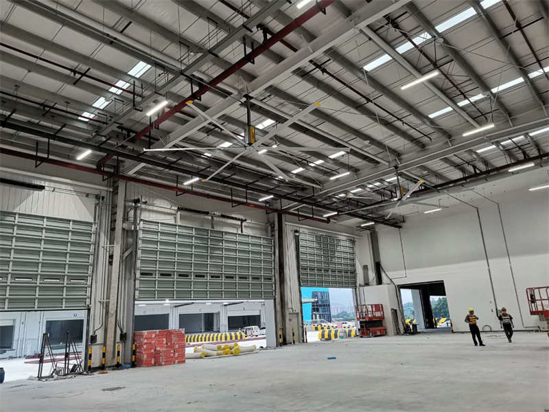 东莞仓储仓库环境空间通风降温案例