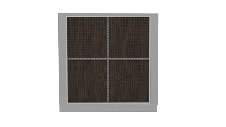 Luxury window axial flow evaporative air cooler