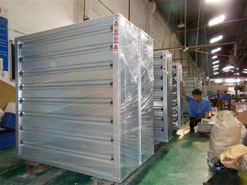 Negative pressure fan production line