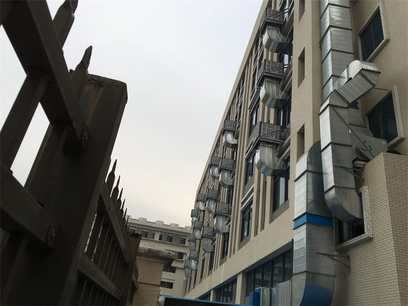 番禺南村制衣厂环境空间通风降温案例