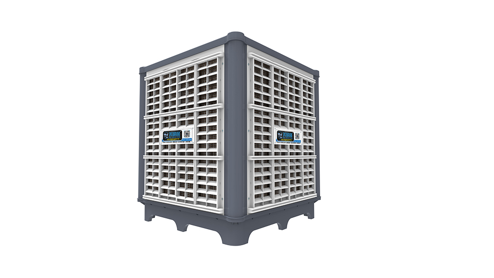 Luxury external axial flow evaporative air cooler